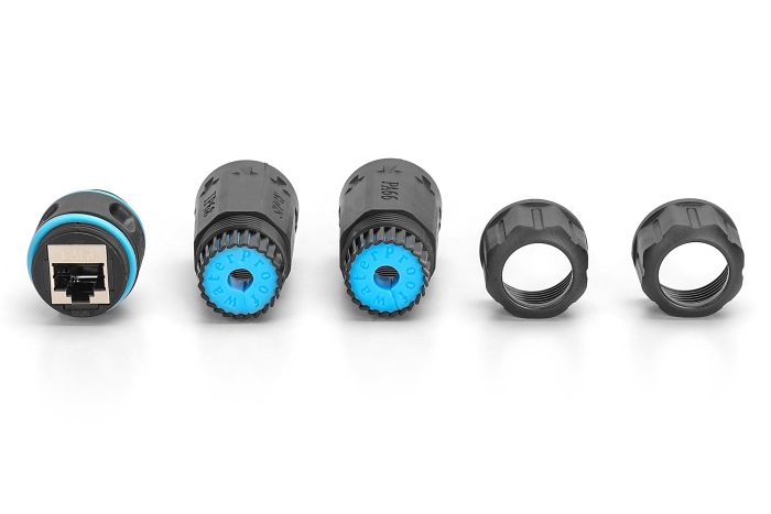 Коннектор DIGITUS CАТ 6A RJ45-RJ45, STP, outdoor IP68