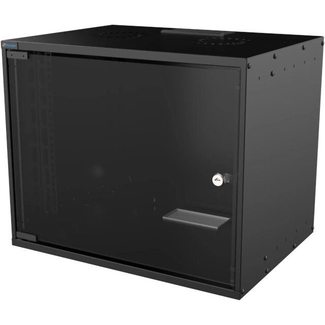 9U W=535MM D=400MM WALL TYPE UNASSEMBLED SOHO CABINET BLACK