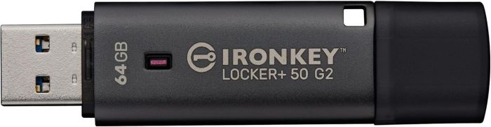 Kingston   64GB USB 3.2 Type-A Gen1 IronKey Locker+ 50 G2