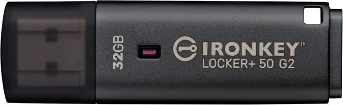 Накопитель Kingston   32GB USB 3.2 Type-A Gen1 IronKey Locker+ 50 G2