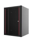 Шафа MIRSAN 19", 16U, WTN, 600x600 мм, максимально 100 кг, чорна