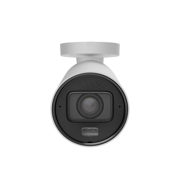 IP-камера дротова Ajax BulletCam HLVF 5 MP White, 2.8–12 мм, PoE, True WDR, IP67, ІЧ 60 м, LED 40 м, аудіо, кут огляду 31° до 111°, вулична, біла, 126277.217.WH1