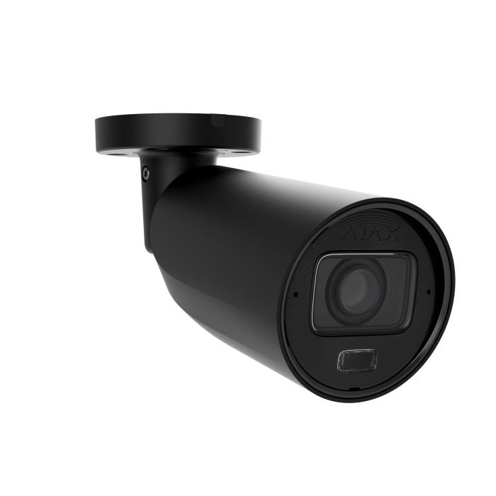 IP-камера дротова Ajax BulletCam HLVF 5 MP Black, 2.8–12 мм, PoE, True WDR, IP67, ІЧ 60 м, LED 40 м, аудіо, кут огляду 31° до 111°, вулична, чорна, 126276.217.BL1