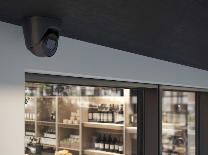 IP-камера дротова Ajax TurretCam HLVF 5 MP Black, 2.8–12 мм, PoE, True WDR, IP67, ІЧ 60 м, LED 40 м, аудіо, кут огляду 31° до 111°, вулична, чорна, 126280.197.BL1