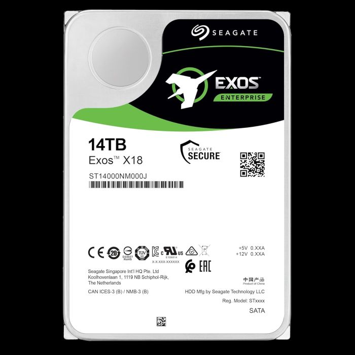 Жесткий диск Seagate 14TB 3.5" 7200 256MB SATA Exos X18