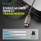 DIGITUS HDMI AOC Connection Cable, Type A M/M, 50m, Ultra HD, 8K@60 Hz, gold, bl