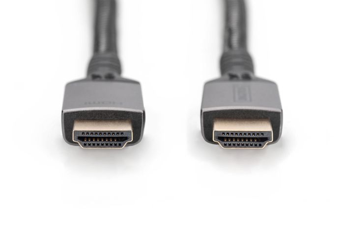 DIGITUS HDMI Ultra Premium High Speed Connection Cable, A M/M, 2.0m, Alu Housing, UHD, 8K@60Hz, gold, bl