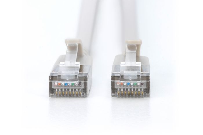 Патч-корд DIGITUS CAT 6a F-FTP Sliim, 7 м, AWG 32/7, Cu, LSZH, сірий