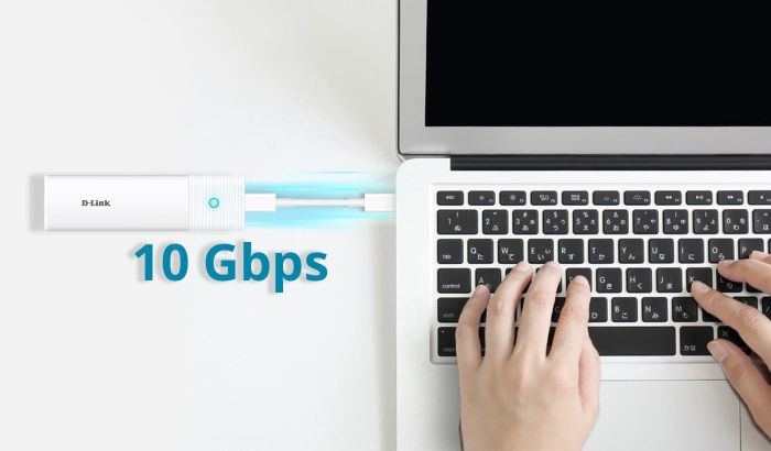 Портативний корпус   для SSD M.2 NVMe/NGFF, USB Type-C D-Link DSP-111