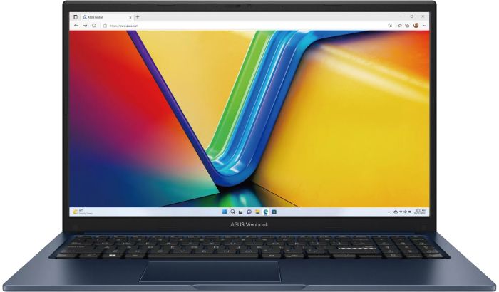 Ноутбук ASUS Vivobook 15 X1504MA-BQ132 15.6" FHD IPS, Intel 7 350U, 16GB, F1TB, UMA, NoOS, Блакитний