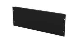 Панель-заглушка MIRSAN 3U, 19", з гвинтовим типом кріплення, чорна