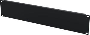 Панель-заглушка MIRSAN 2U, 19", з гвинтовим типом кріплення, чорна