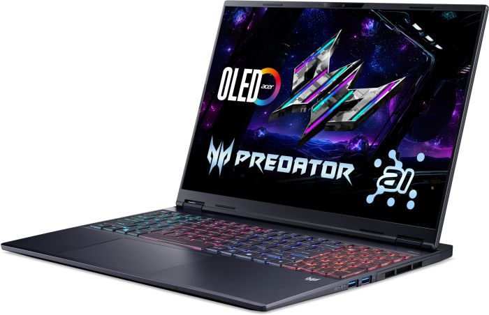 Acer Notebook Predator Helios Neo 16S PHN16S-I51 16" OLED, Intel U9-386H, 32GB, F1TB, NVD5070-8, Lin, black