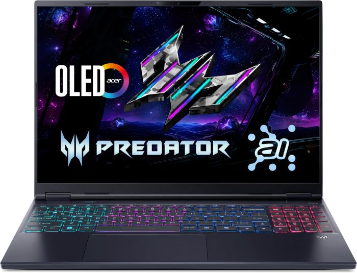 Ноутбук Acer Predator Helios Neo 16S PHN16S-I51 16" OLED, Intel U7-356H, 32GB, F1TB, NVD5060-8, Lin, черный