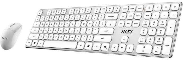 Комплект клавіатура та миша MSI FORGE K210 W COMBO WHITE UA, Wireless