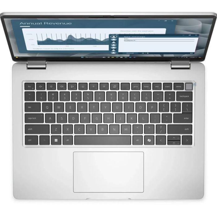 Ноутбук Dell Pro 14 14" FHD+ IPS AG, Intel U5-235U, 16GB, F512GB, UMA, Lin, серебристый, US кравиатура