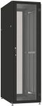 Шафа ZPAS 19", 42U, SZB IT, одностулкові передні та задні перфоровані двері, 600x1000 мм, максимально 1500кг, чорна