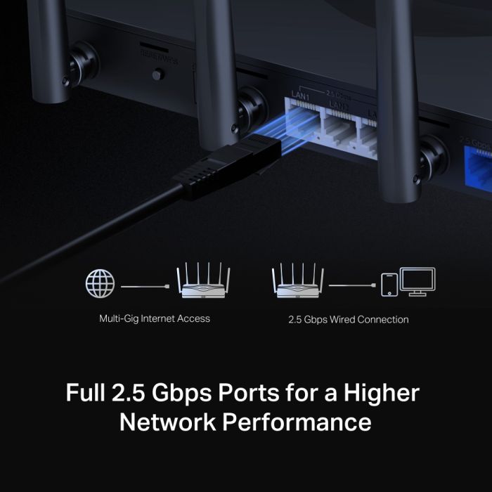 Маршрутизатор MERCUSYS  BE9300, 3x2.5GE LAN, 1x2.5GE WAN Mercusys MR47BE