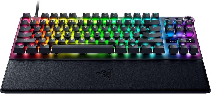 Razer Keyboard mechanical Huntsman V3 Pro TKL 8KHz, 84key, Analog Optical Switch Gen-2, USB-A, EN, RGB, black