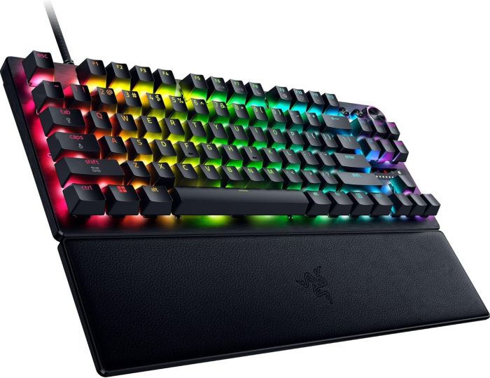 Razer Keyboard mechanical Huntsman V3 Pro TKL 8KHz, 84key, Analog Optical Switch Gen-2, USB-A, EN, RGB, black