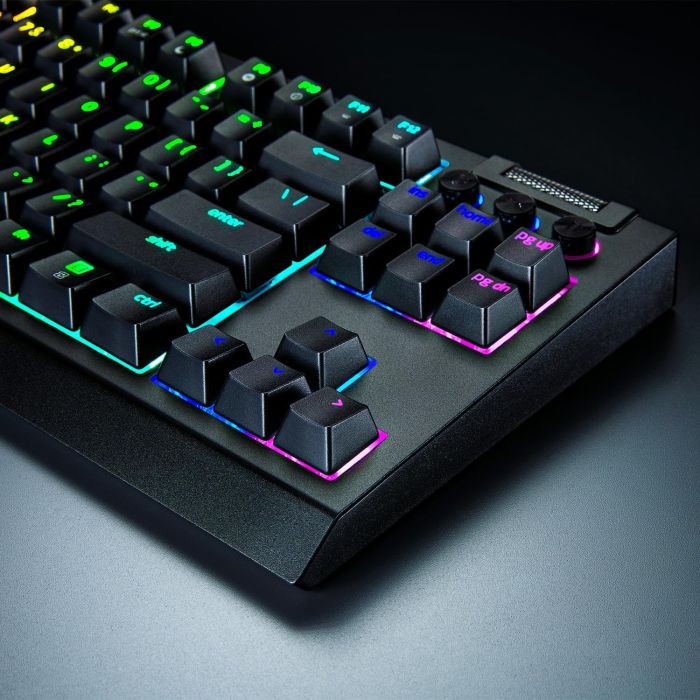 Razer Keyboard mechanical BlackWidow V4 TKL HyperSpeed, 87key, Orange Switch Gen-3, USB-A/WL/BT, EN, RGB, black