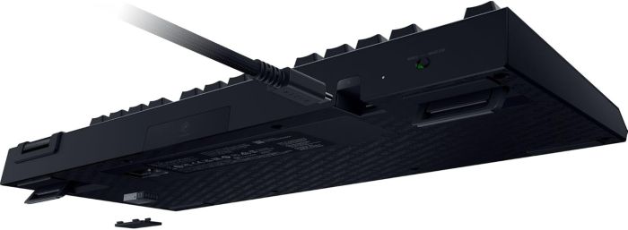Razer Keyboard mechanical BlackWidow V4 TKL HyperSpeed, 87key, Orange Switch Gen-3, USB-A/WL/BT, EN, RGB, black