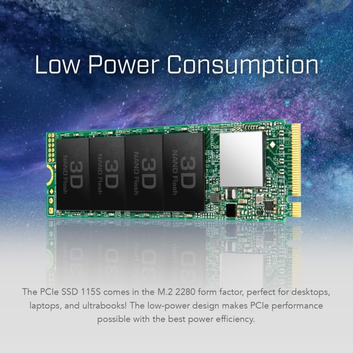 Накопитель SSD Transcend M.2 250GB PCIe 3.0 MTE115S