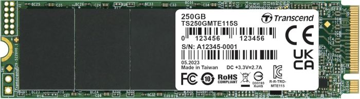 Накопитель SSD Transcend M.2 250GB PCIe 3.0 MTE115S