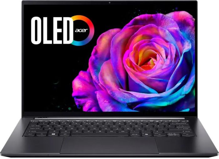 Ноутбук Acer Swift X 14 SFX14-61G 14.5" 2.8K OLED Touch, AMD R7-350, 16GB, F1TB, NVD5060-8, Win11, серый