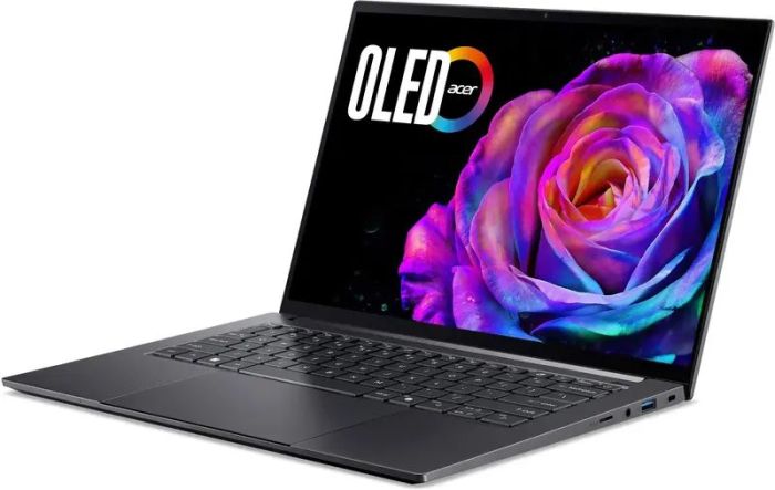 Ноутбук Acer Swift X 14 SFX14-61G 14.5" 2.8K OLED Touch, AMD R7-350, 16GB, F1TB, NVD5060-8, Win11, серый