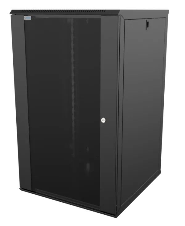 Шкаф MIRSAN 19", 20U, WTC, 565x600 мм, максимально 80 кг, черный