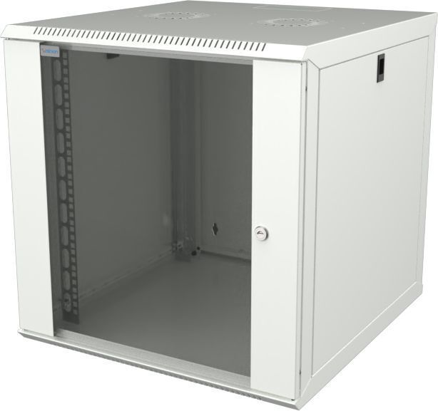 Шкаф MIRSAN 19", 12U, WTC, 600x600 мм, максимально 80 кг, серый