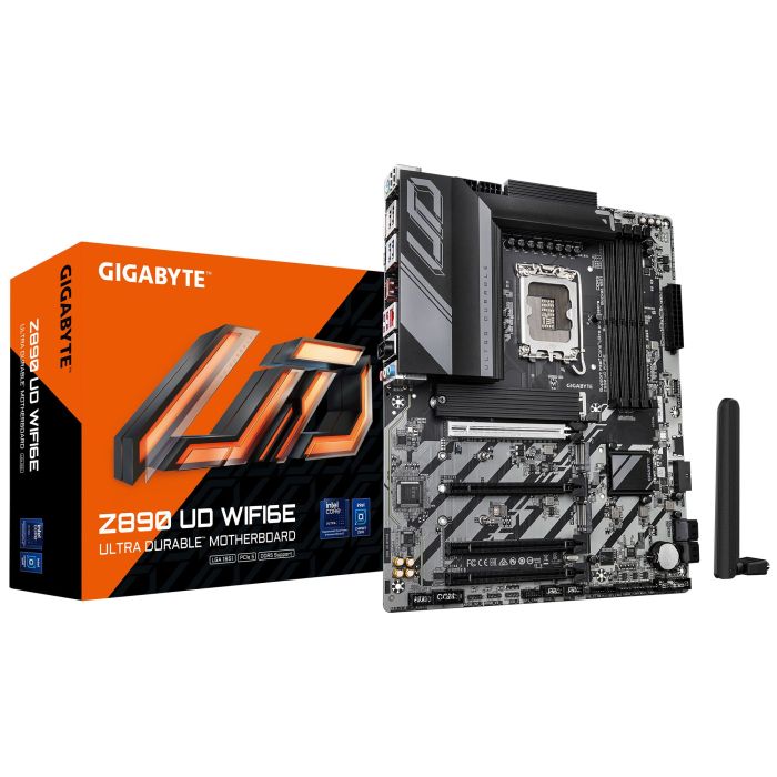 Материнська плата GIGABYTE Z890 UD WIFI6E s1851 Z890 4xDDR5 M.2 Wi-Fi DP ATX