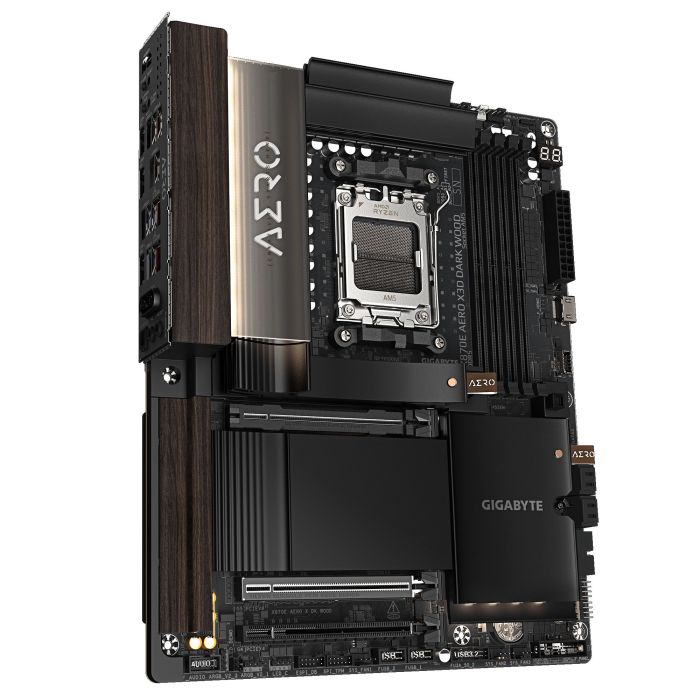 GIGABYTE Motherboard X870E AERO X DK WOOD sAM5 X870 4xDDR5 M.2 Wi-Fi BT HDMI ATX