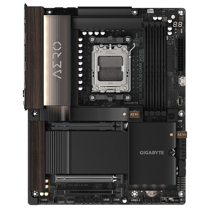 GIGABYTE Motherboard X870E AERO X DK WOOD sAM5 X870 4xDDR5 M.2 Wi-Fi BT HDMI ATX