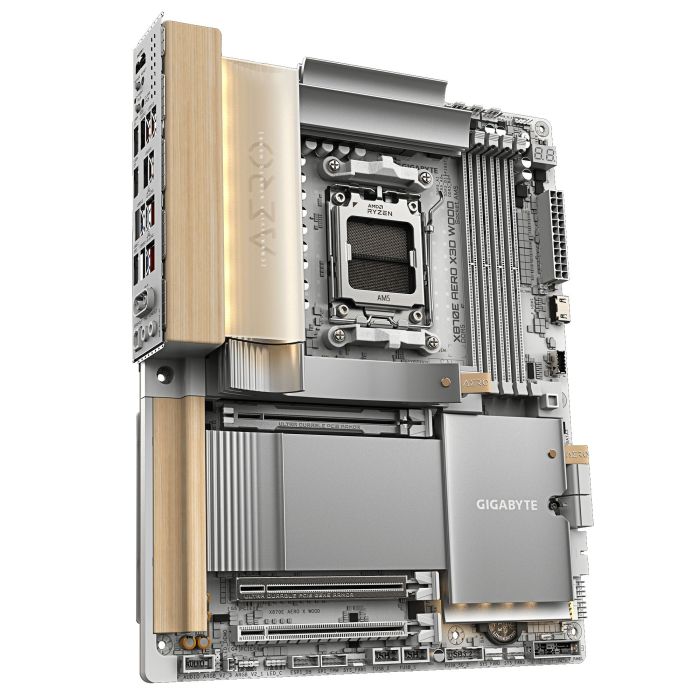 GIGABYTE Motherboard X870E AERO X WOOD sAM5 X870 M.2 4xDDR5 Wi-Fi BT HDMI ATX