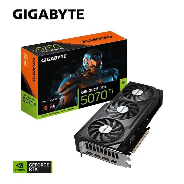 Відеокарта GIGABYTE GeForce RTX 5070 Ti 16GB GDDR7 WINDFORCE OC V2