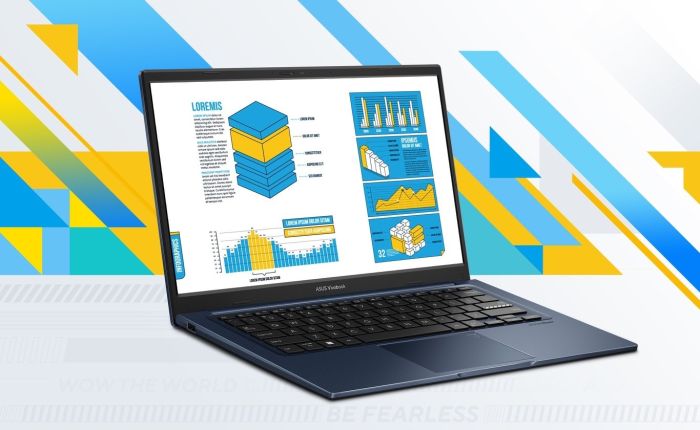 Ноутбук ASUS Vivobook 14 X1404VA-EB1527 14" FHD IPS, Intel 3 100U, 16GB, F512GB, UMA, NoOS, Голубой