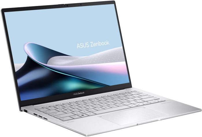 Ноутбук ASUS Zenbook 14 UX3405CA-ST1262 14" 3K OLED, Intel Ultra 5 225H, 16GB, F1TB, UMA, NoOS, Серебристый