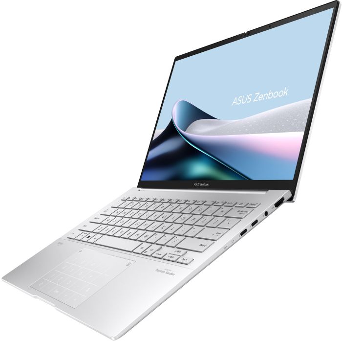 Ноутбук ASUS Zenbook 14 UX3405CA-ST1262 14" 3K OLED, Intel Ultra 5 225H, 16GB, F1TB, UMA, NoOS, Серебристый