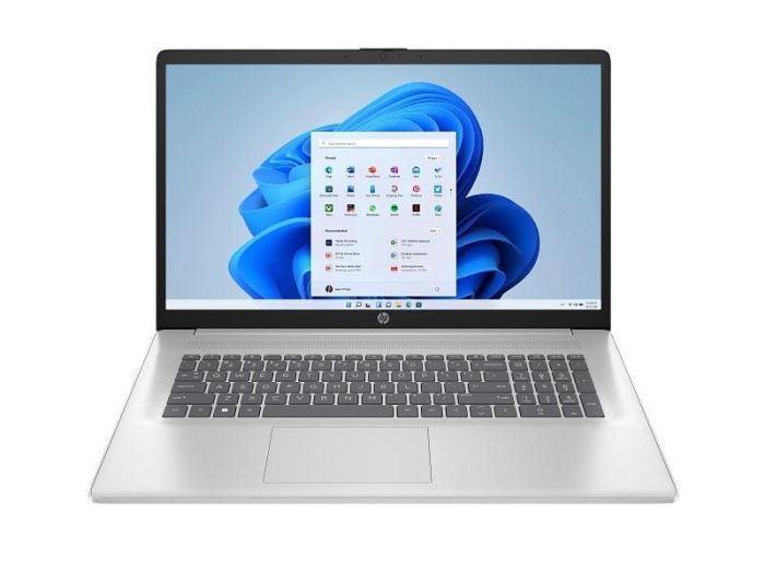 Ноутбук HP 17-cp2046ua 17.3" FHD IPS AG, R5-7520U, 16GB, F512GB, UMA, Win11H, сріблястий