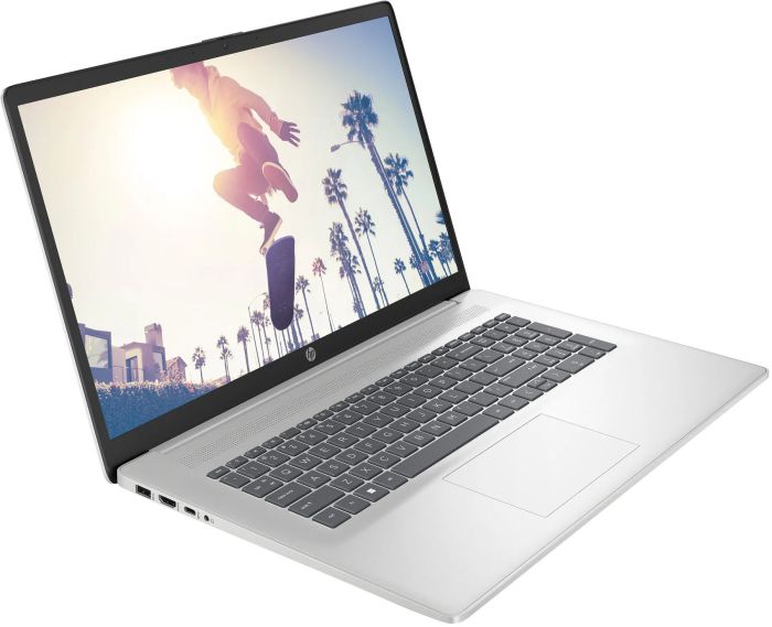 Ноутбук HP 17-cp2046ua 17.3" FHD IPS AG, R5-7520U, 16GB, F512GB, UMA, Win11H, сріблястий