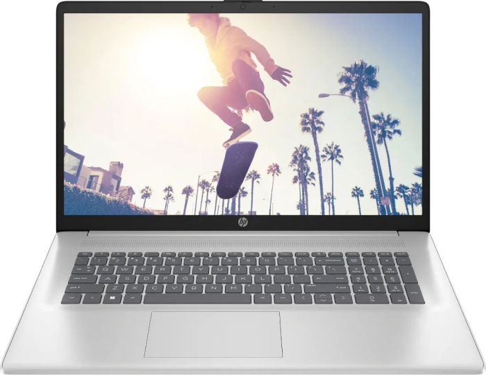 Ноутбук HP 17-cp2046ua 17.3" FHD IPS AG, R5-7520U, 16GB, F512GB, UMA, Win11H, сріблястий