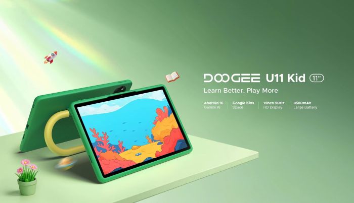 Doogee Tablet U11 Kid 11" 4GB, 128GB, 8580mAh, Android, Green
