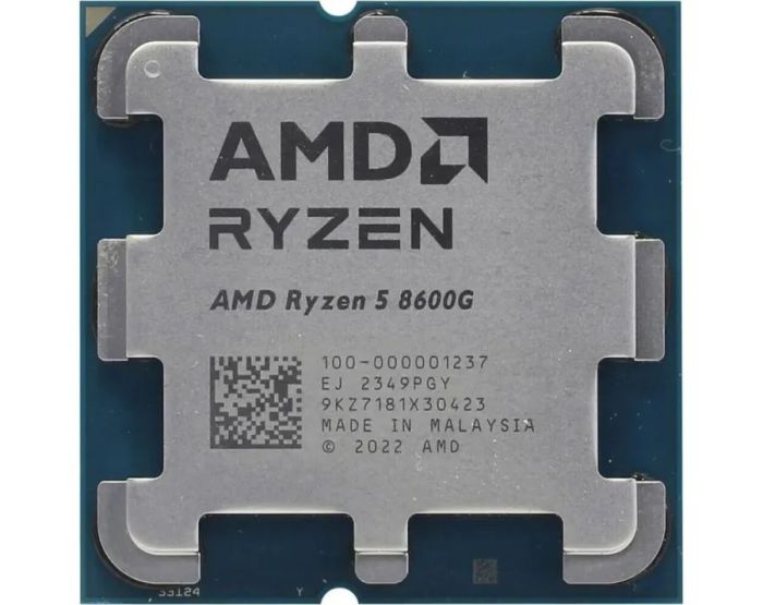 Центральний процесор AMD Ryzen 5 8600G 6C/12T 4.3/5.0GHz Boost 16Mb Radeon Graphics AM5 65W w/o cooler TRAY