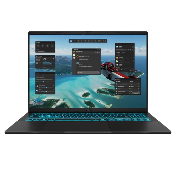 Ноутбук ASUS Vivobook V16 V3607VJ-TK207 16" WUXGA, Intel 7 240H, 16GB, F1TB, NVD3050-6, NoOS, Черный