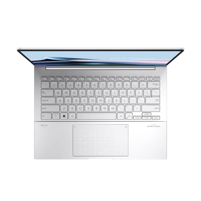 Ноутбук ASUS Zenbook A14 UX3405CA-QL291 14" WUXGA Touch OLED, Intel Ultra 9 285H, 32GB, F1TB, UMA, NoOS, Сріблястий