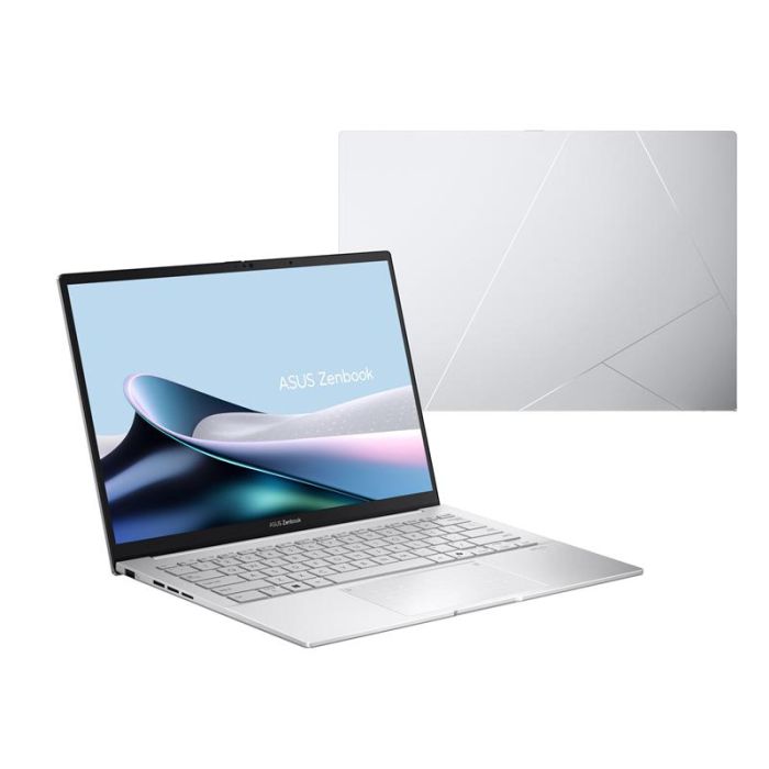 Ноутбук ASUS Zenbook A14 UX3405CA-QL291 14" WUXGA Touch OLED, Intel Ultra 9 285H, 32GB, F1TB, UMA, NoOS, Сріблястий