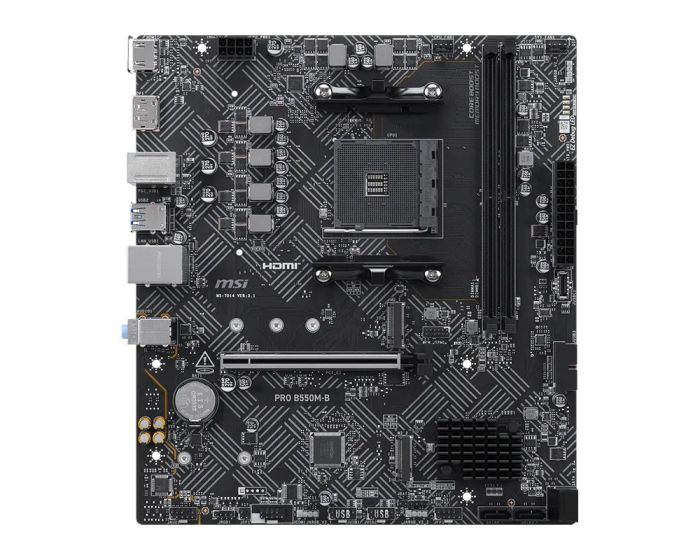 Материнcька плата MSI PRO B550M-B sAM4 B550 2xDDR4 HDMI DP mATX