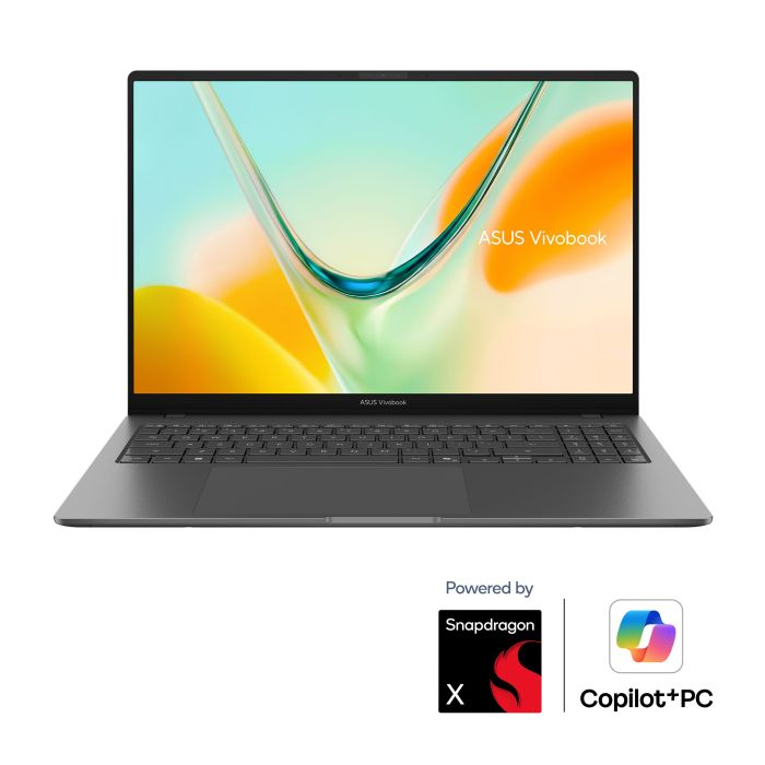 Ноутбук ASUS Vivobook S16 S5608QA-MB194W 16" WUXGA IPS, Qualcomm X1 26 101, 16GB, F512GB, UMA, Win11, Сірий